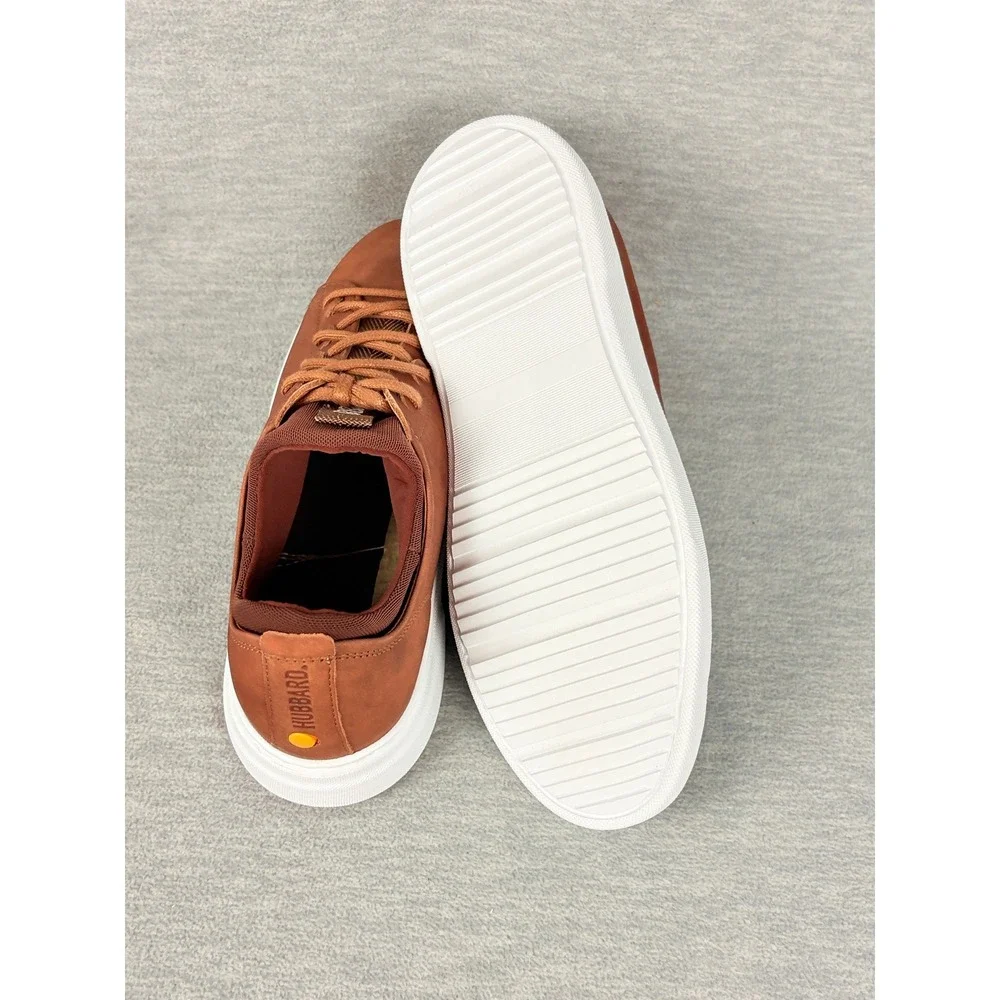 Samuel Hubbard Flight Low Top Sneakers Mens 7 M Burnished Tan Leather Mens